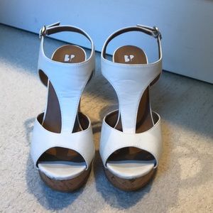 BP White Summer Wedges